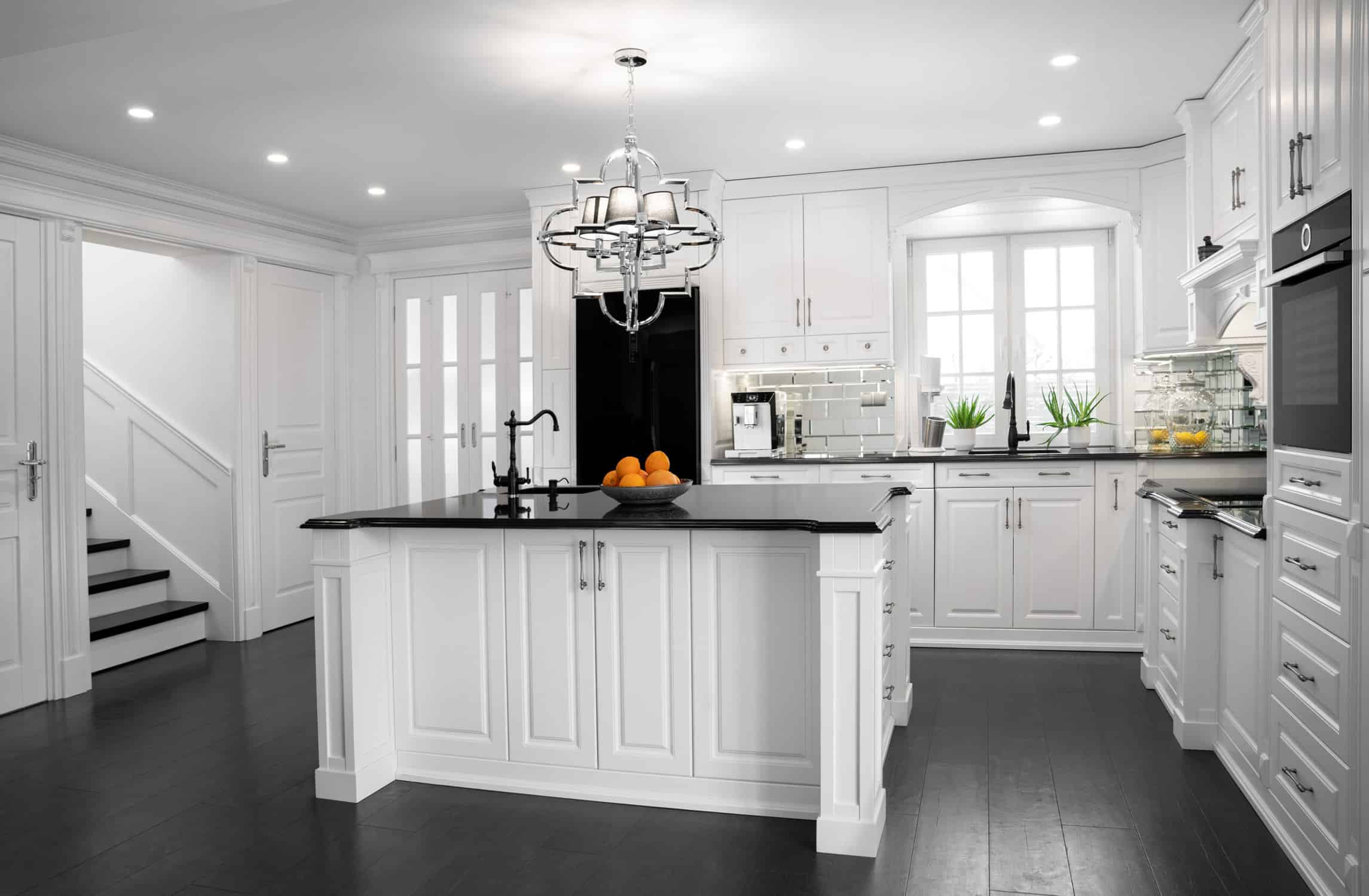 Beautiful,wooden kitchen with large island