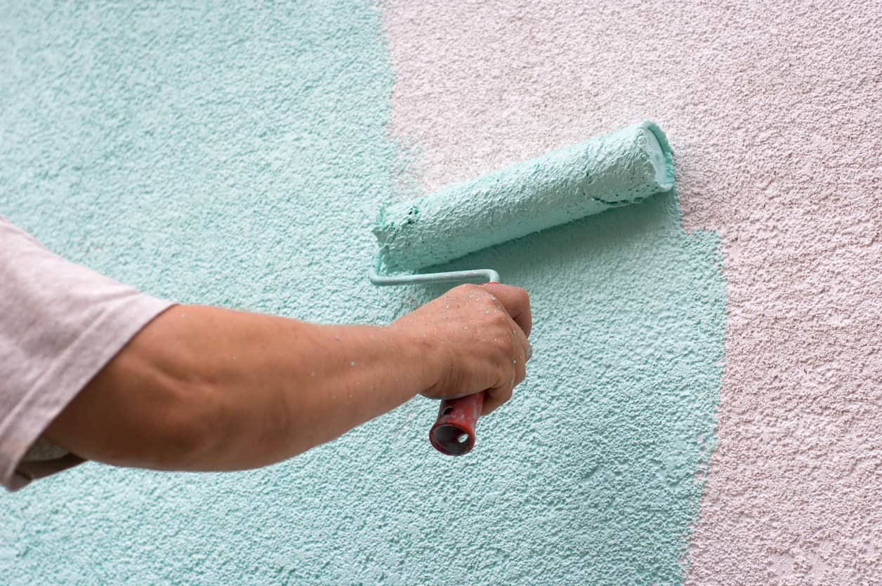 painting a textured wall